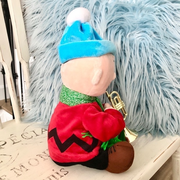 Peanuts, Charlie Brown, 2016, Gemmy, Animated Trumpet Playing and Dancing, Plush - Picture 4 of 12